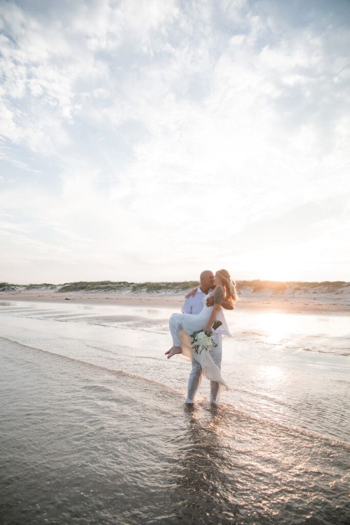 wedding photography at Lively Beach wedding