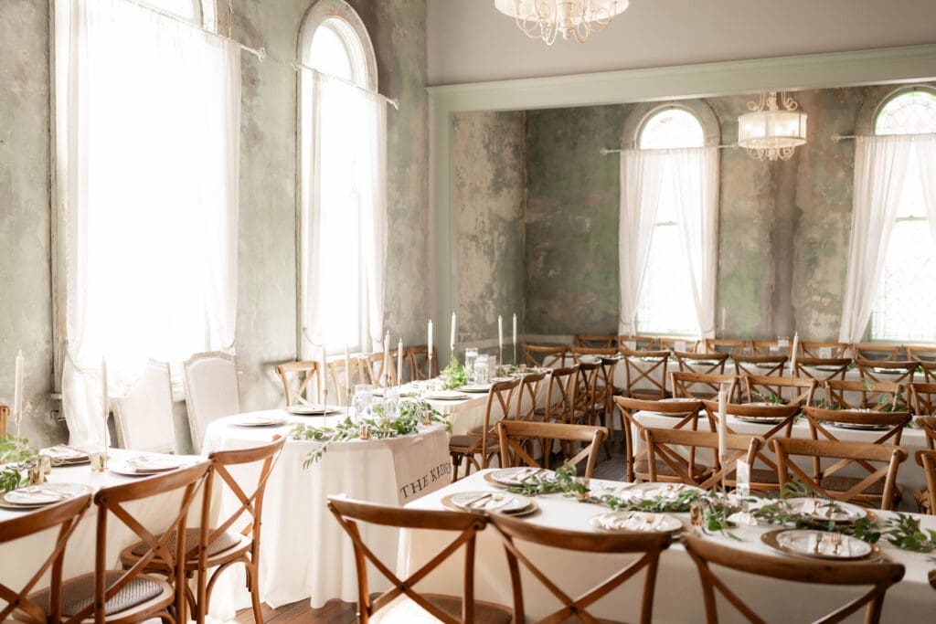 Reception details at The 1906 Venue in Whitesboro
