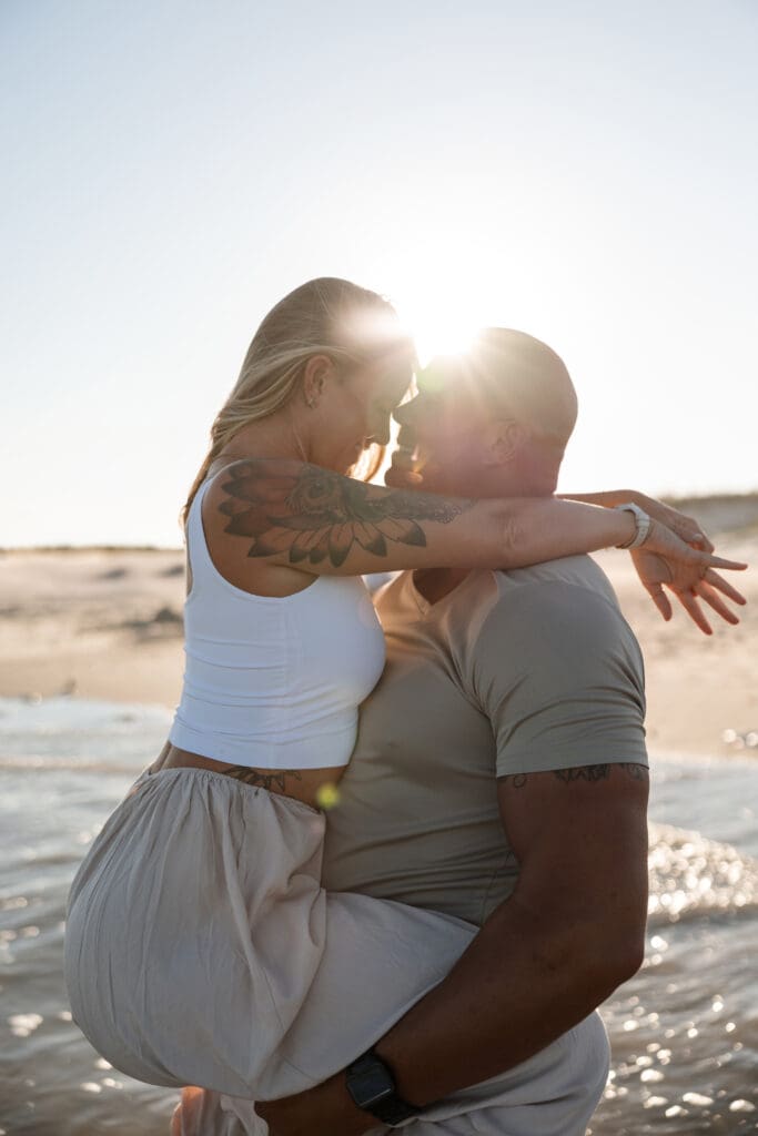Lively Beach engagement photography