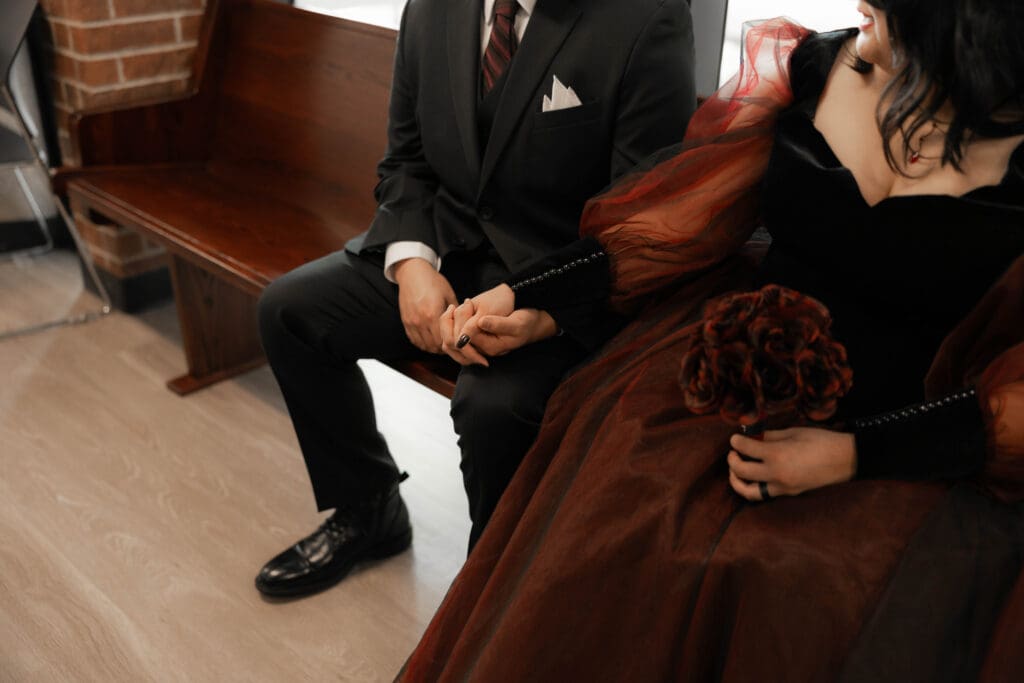 Esmeralda and Hector at their Dallas courthouse wedding ceremony