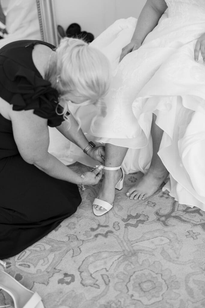 Bride's portraits at The Gardenia Venue in Valley View, TX