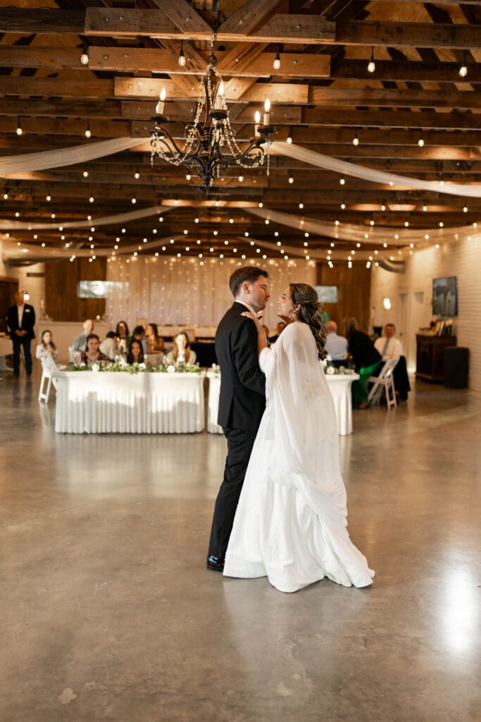 Bride and groom's first dance at Soli Deo Gloria