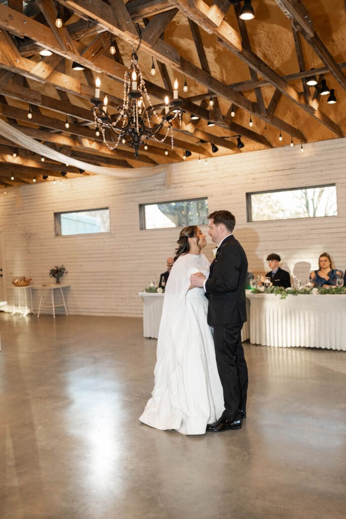 Bride and groom's first dance at Soli Deo Gloria