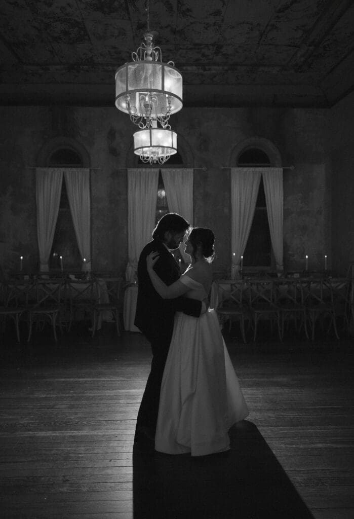 Bride and groom's last dance 