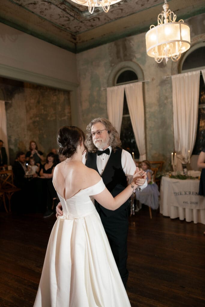 Bride's first dance with father 