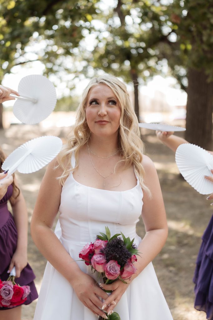Bridal Portrait of bride at Trinity Park in Fort Worth, TX for her elopement