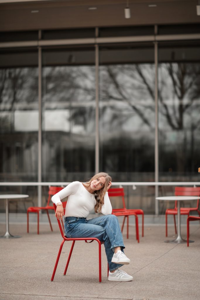 Kimbell art museum senior portrait session